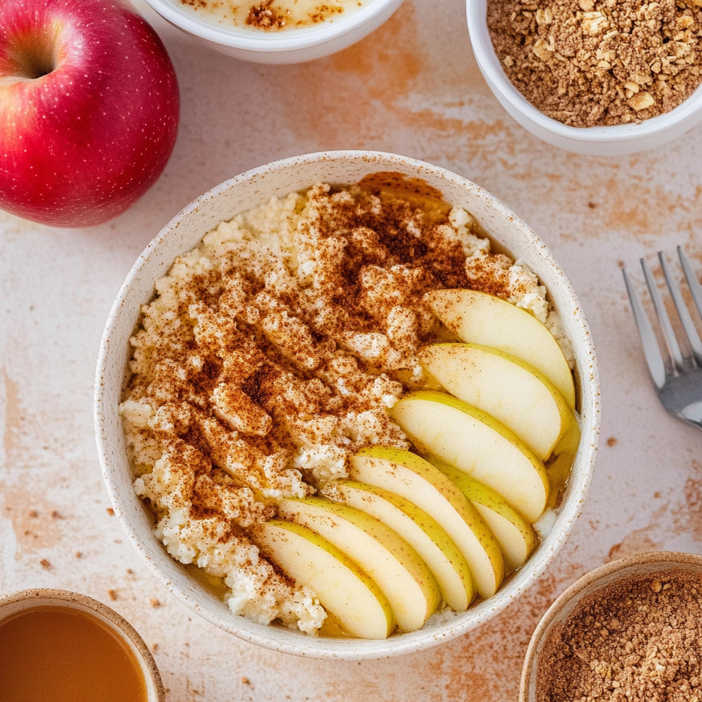 Apple Cinnamon Cottage Cheese Bake