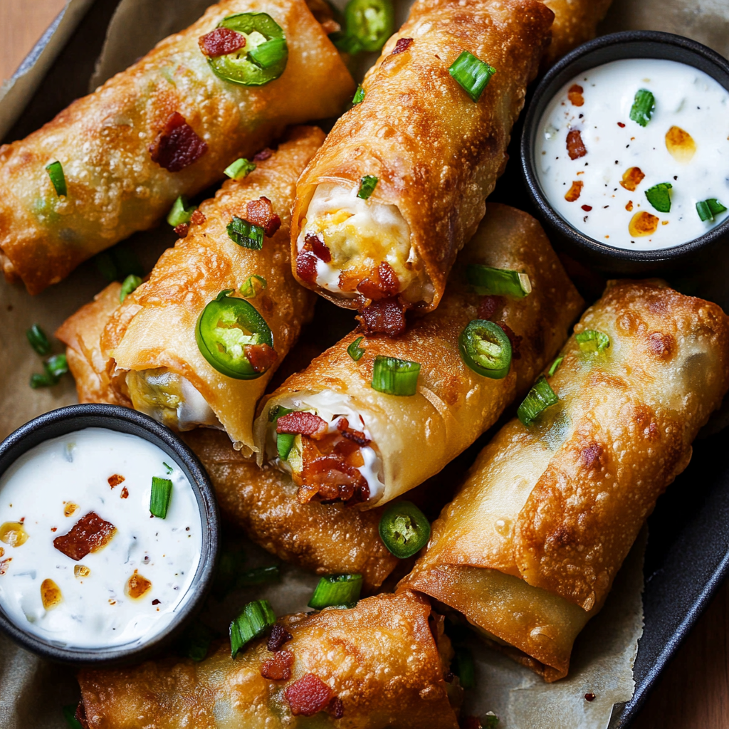 Bacon Jalapeño Eggrolls