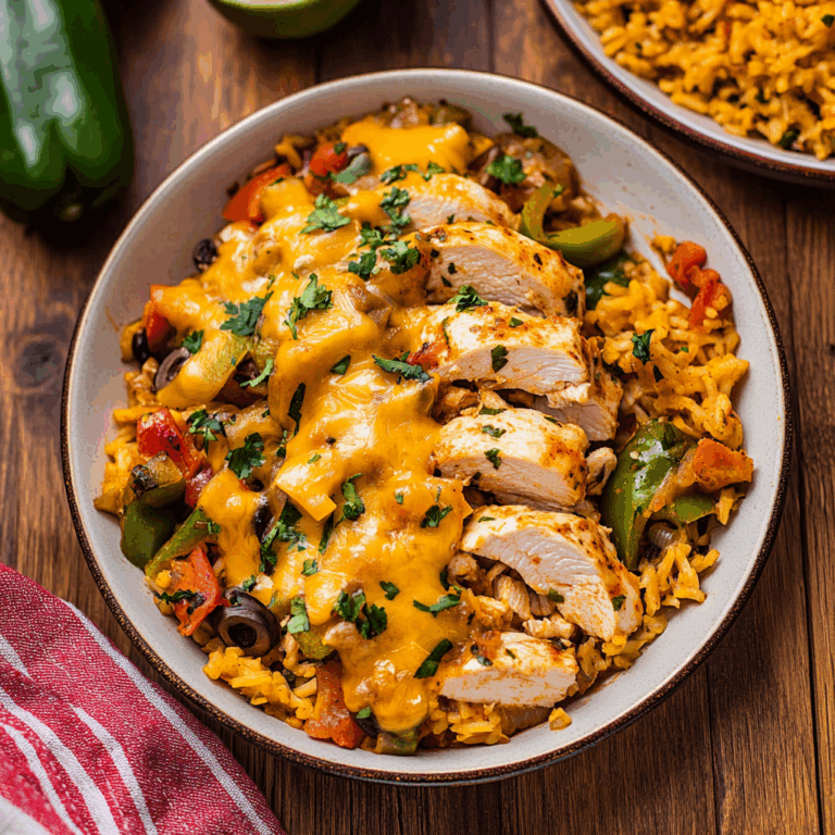 Cheesy Baja Chicken & Bell Pepper Skillet: An Incredible One-Pan Meal