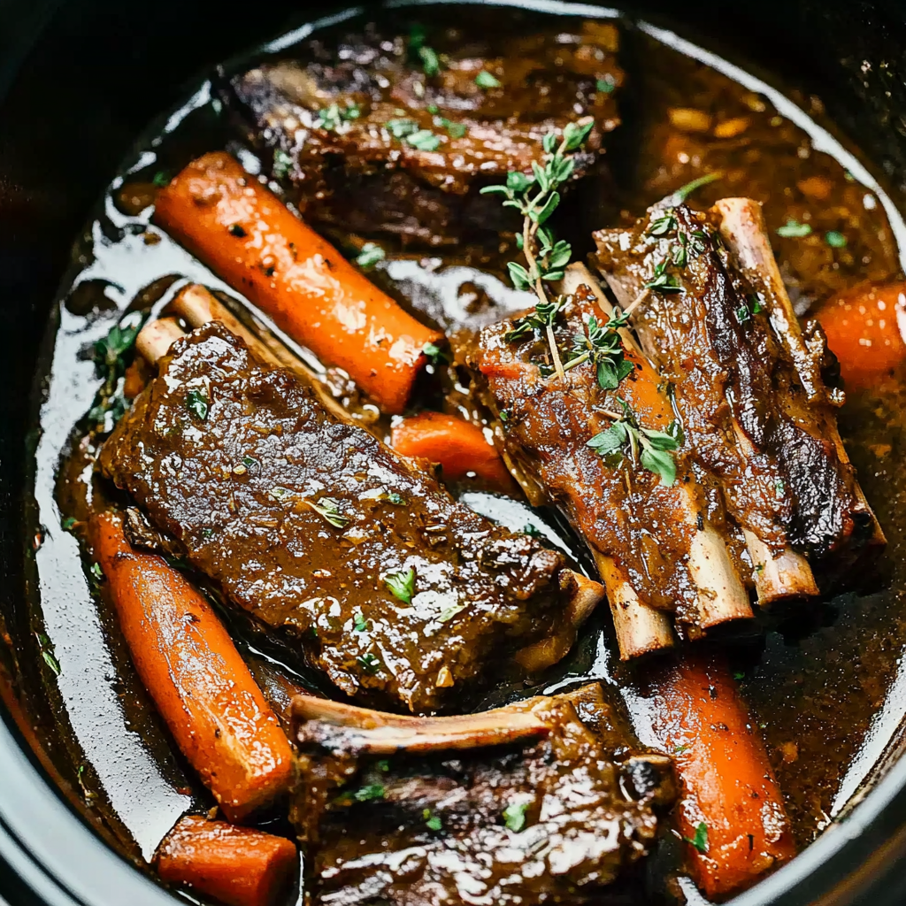 Easy Beef Short Ribs in a Crock Pot