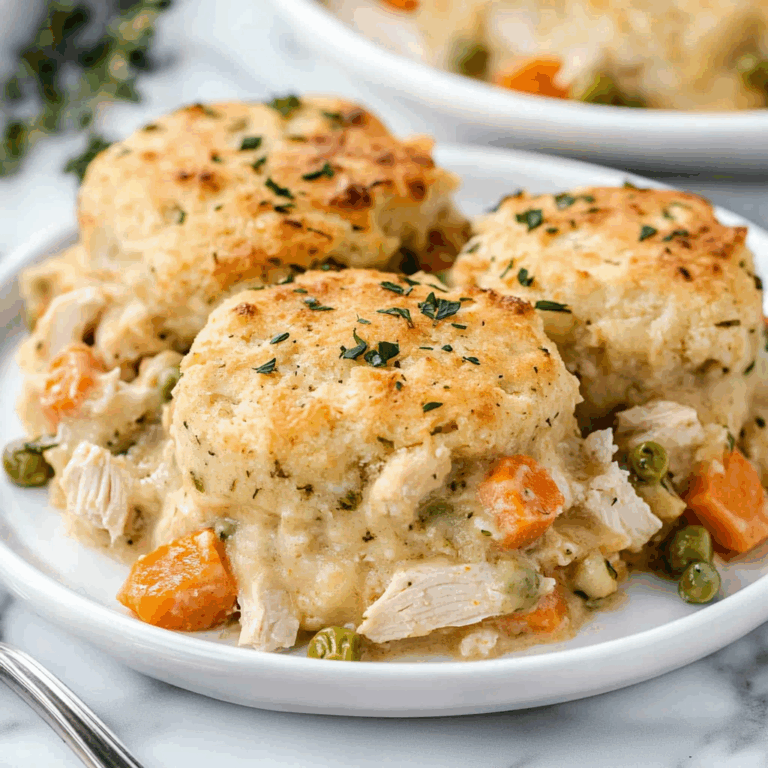 Easy Chicken Cobbler Dinner Casserole