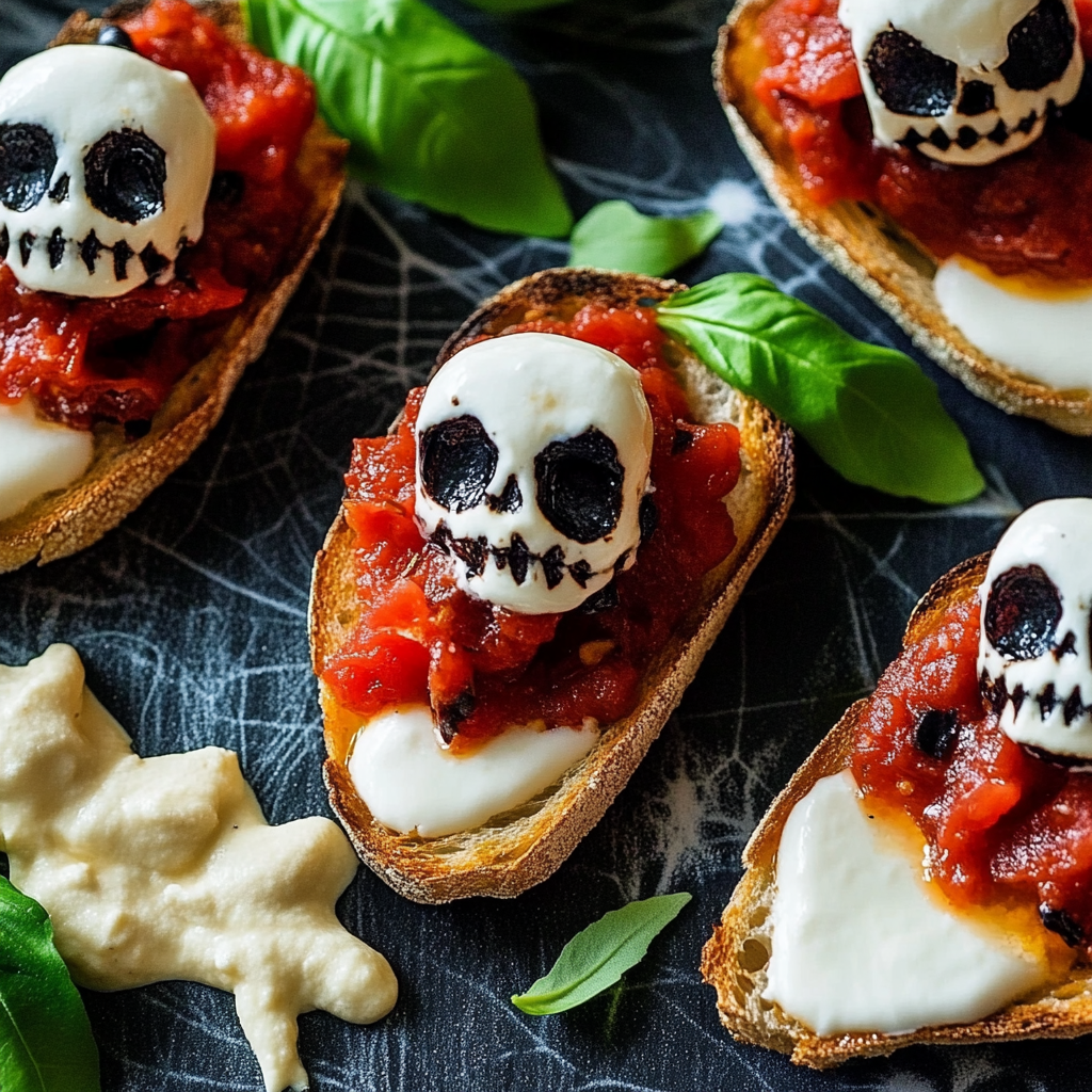Halloween Bruschetta Appetizer