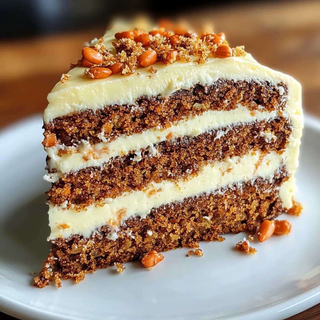 Honeybun Carrot Cake with Cheesecake Filling