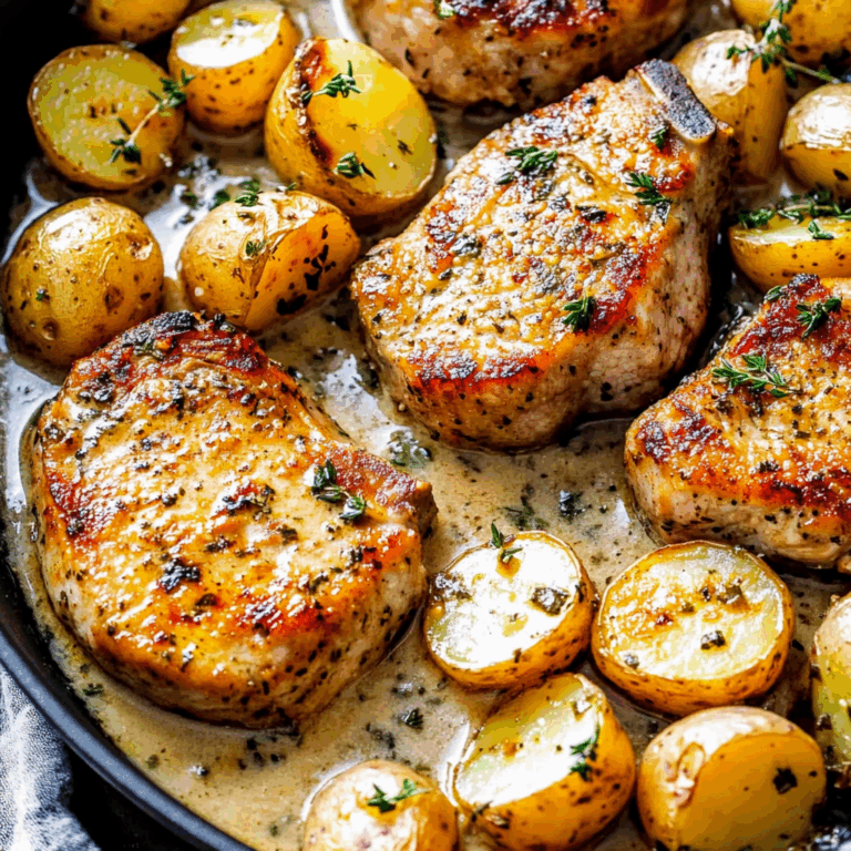 One-Pan Creamy Ranch beef Chops and Potatoes