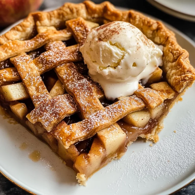 Apple Pie à la Mode (Apple Pie with Ice Cream Recipe)