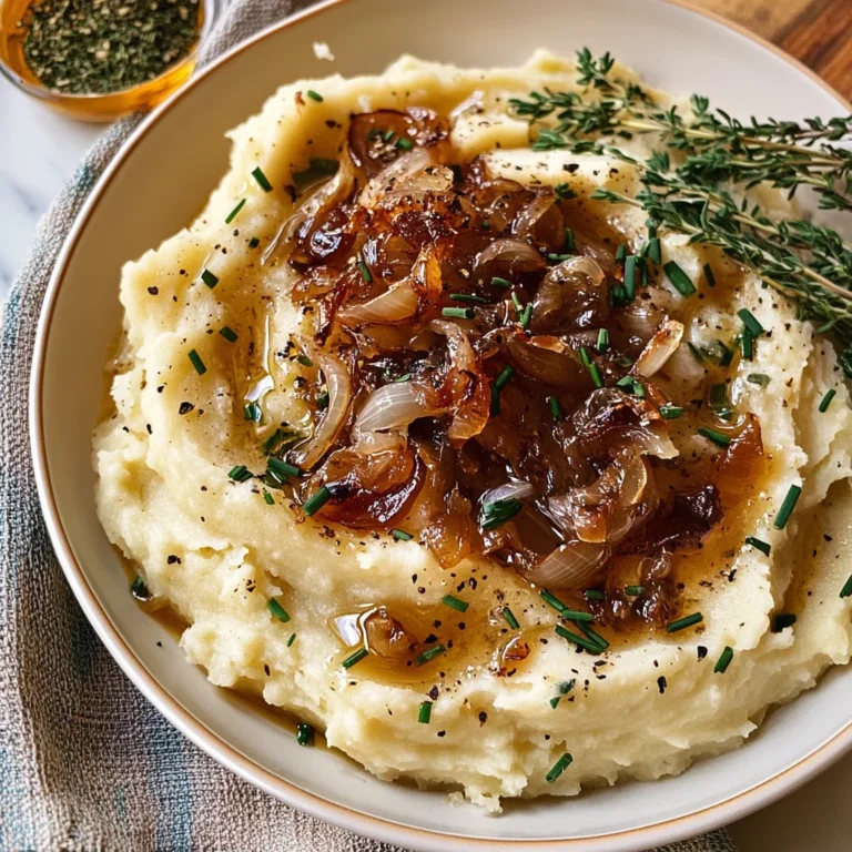Best Ever Caramelized Onion Mashed Potatoes