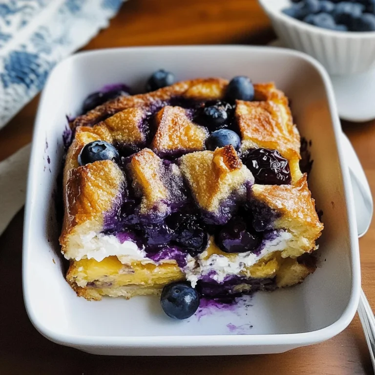 Blueberry Lemon French Toast Casserole Overnight Recipe