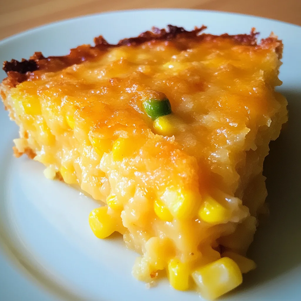 Cheddar Sweet Corn Pie