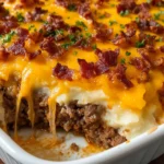 Cheesy Loaded Meatloaf Casserole