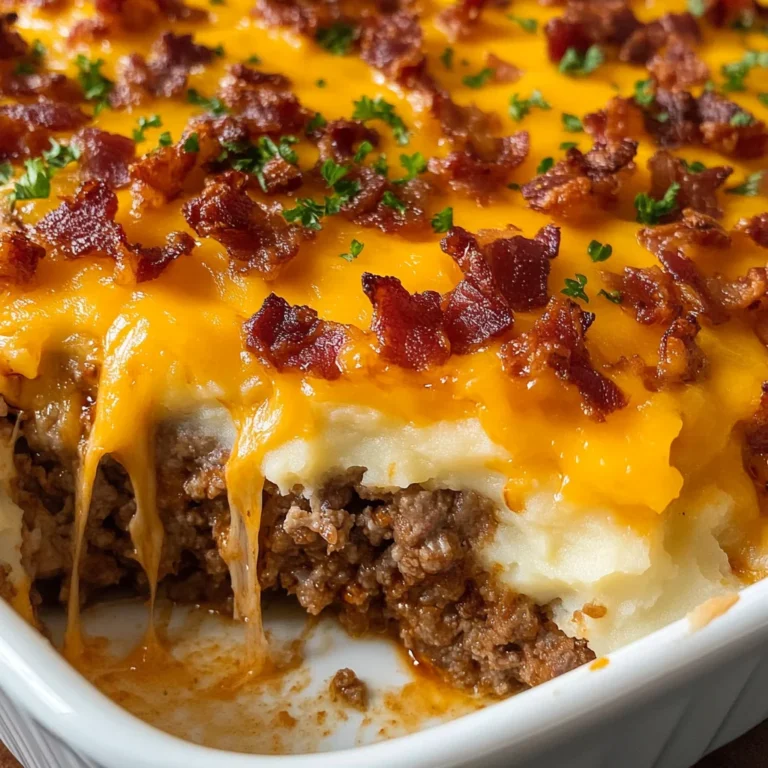 Cheesy Loaded Meatloaf Casserole