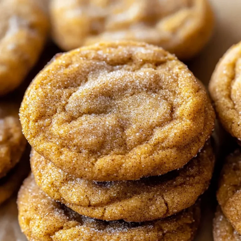 Chewy Pumpkin Snickerdoodle Cookies