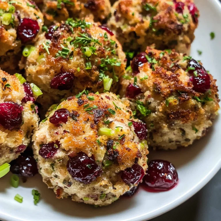 Cranberry & Turkey Stuffing Balls