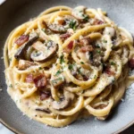 Creamy Bacon and Mushroom Pasta
