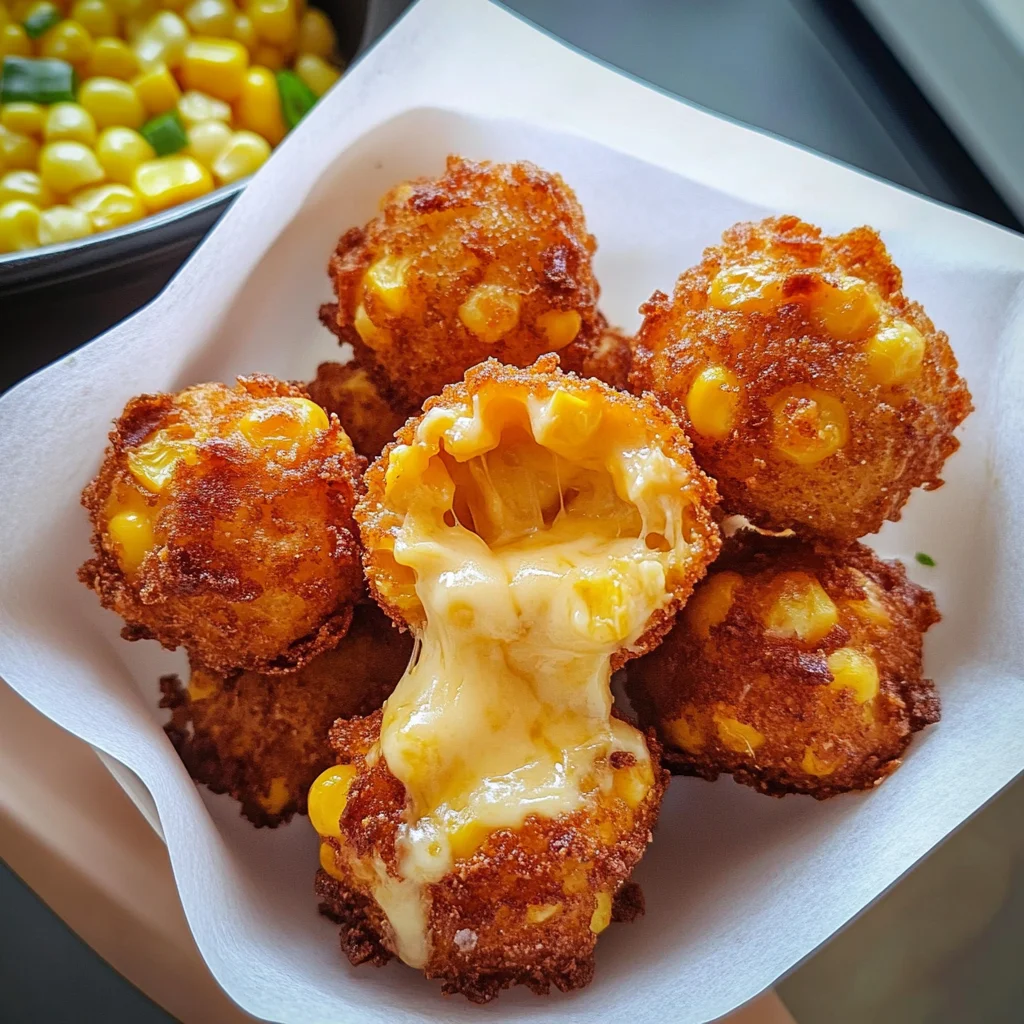 Crispy Corn Cheese Bites