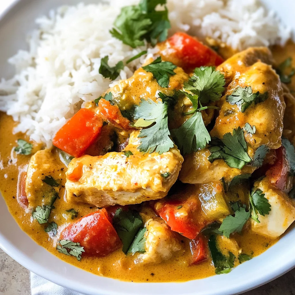 Crockpot Coconut Curry Chicken