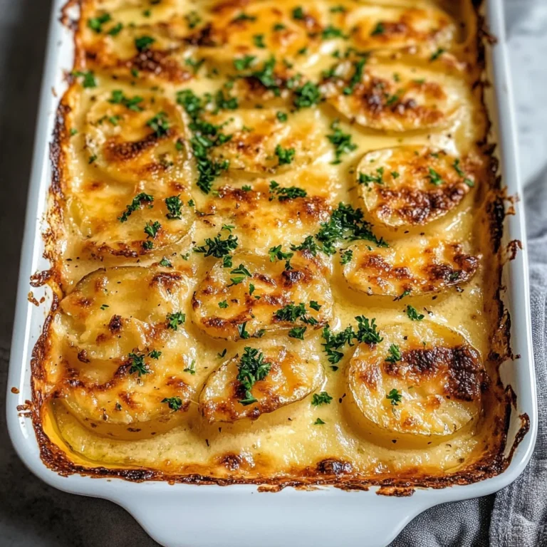Dad’s Creamy & Cheesy Au Gratin Potatoes