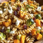 Fall Pasta Salad with Butternut Squash and Brussels