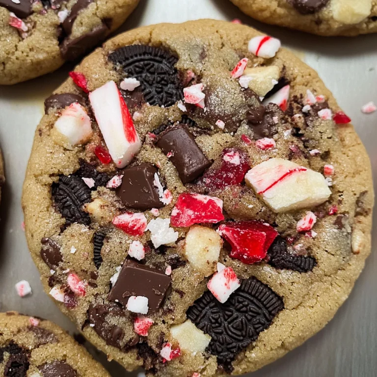 Oreo Chocolate Chip Peppermint Cookies