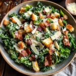 Roasted Garlic & Kale Caesar Salad