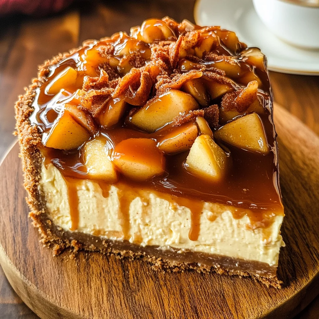 Salted Caramel Apple Pie Cheesecake Recipe