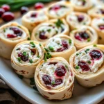 Savory Christmas Cranberry Roll Ups