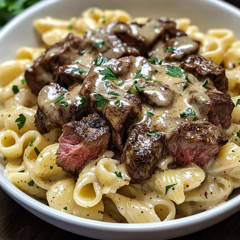 Savory Steak Bites & Pasta