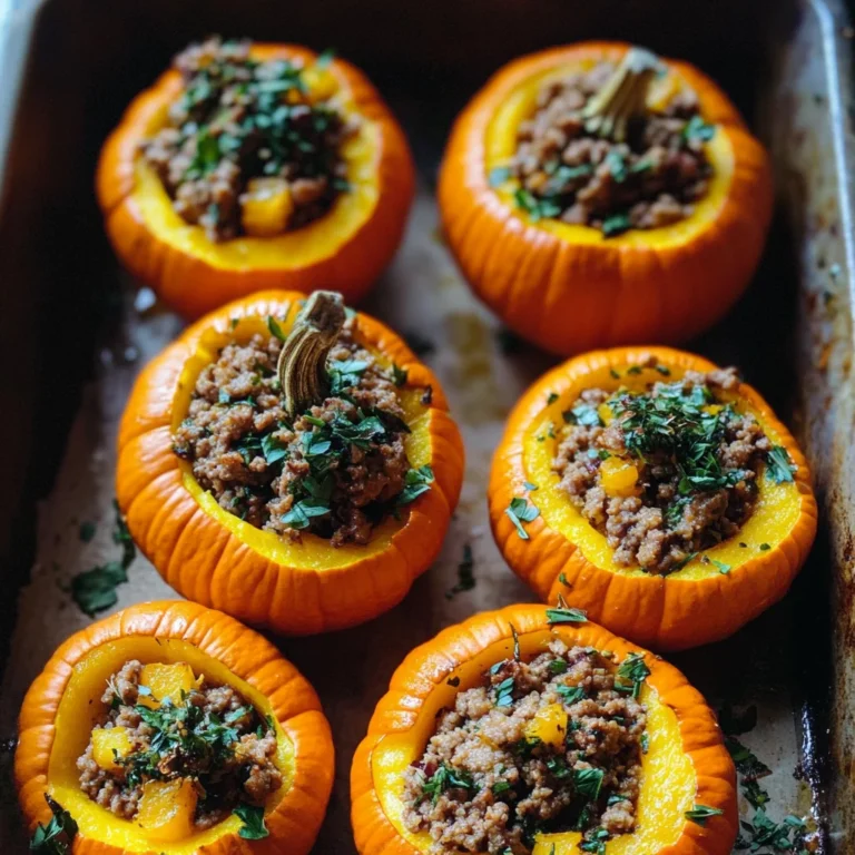 Stuffed Mini Pumpkins Recipe