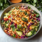Thai Crunch Salad CPK Copycat (with peanut ginger sauce)