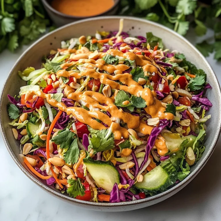 Thai Crunch Salad CPK Copycat (with peanut ginger sauce)