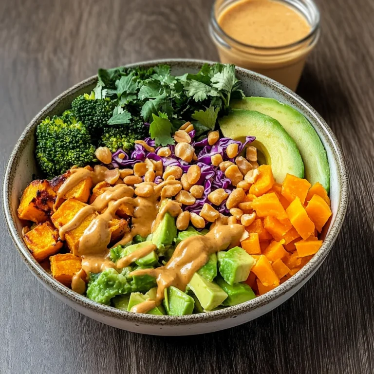Thai Peanut Sweet Potato Buddha Bowl