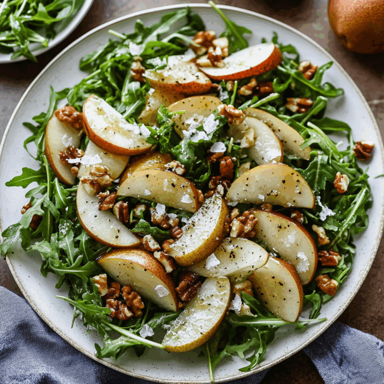 Arugula Pear Salad