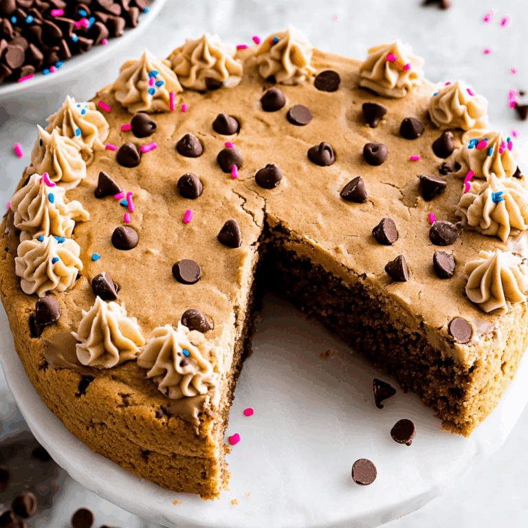 Chocolate Chip Cookie Cake Recipe with Buttercream Frosting
