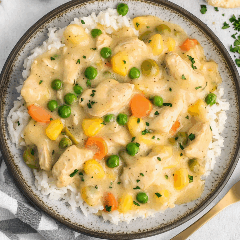 Crustless Chicken Pot Pie Recipe