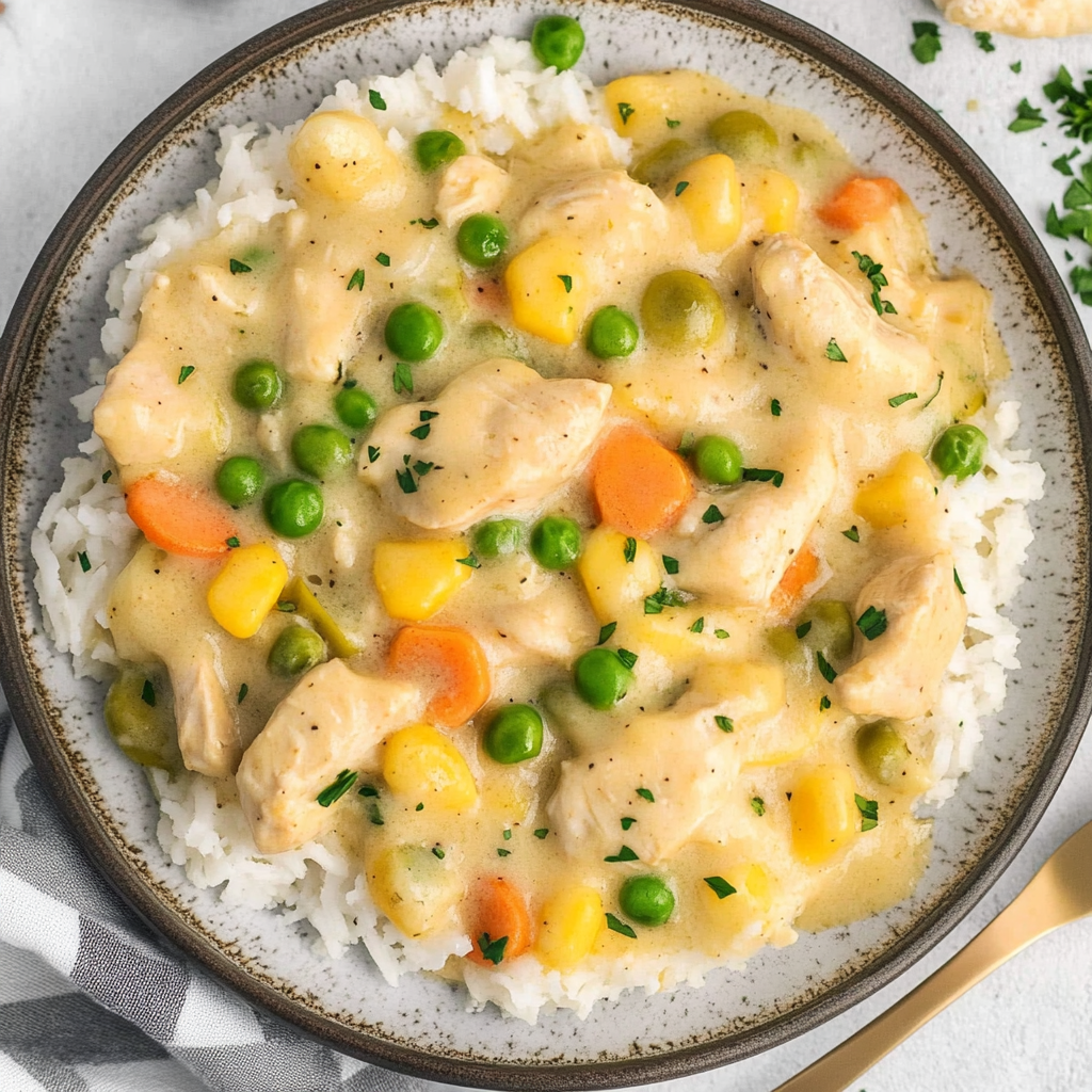 Crustless Chicken Pot Pie Recipe