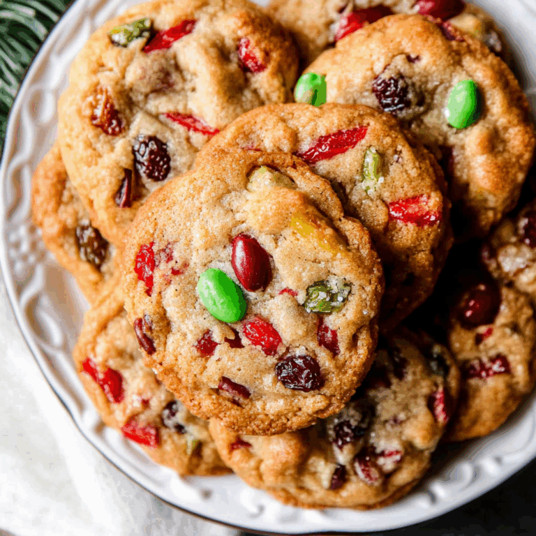 Easy Christmas Fruitcake Cookies Recipe