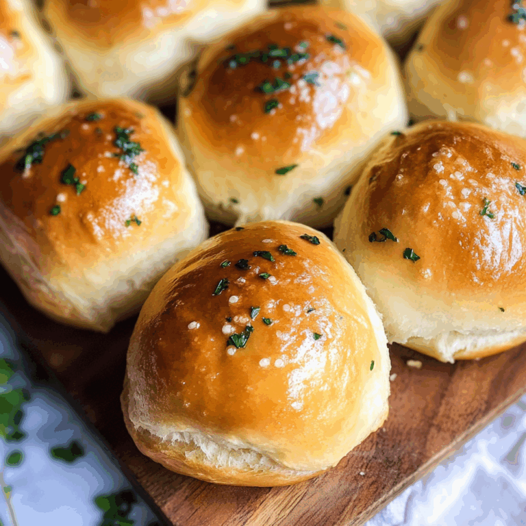 Easy Garlic Butter Dinner Rolls