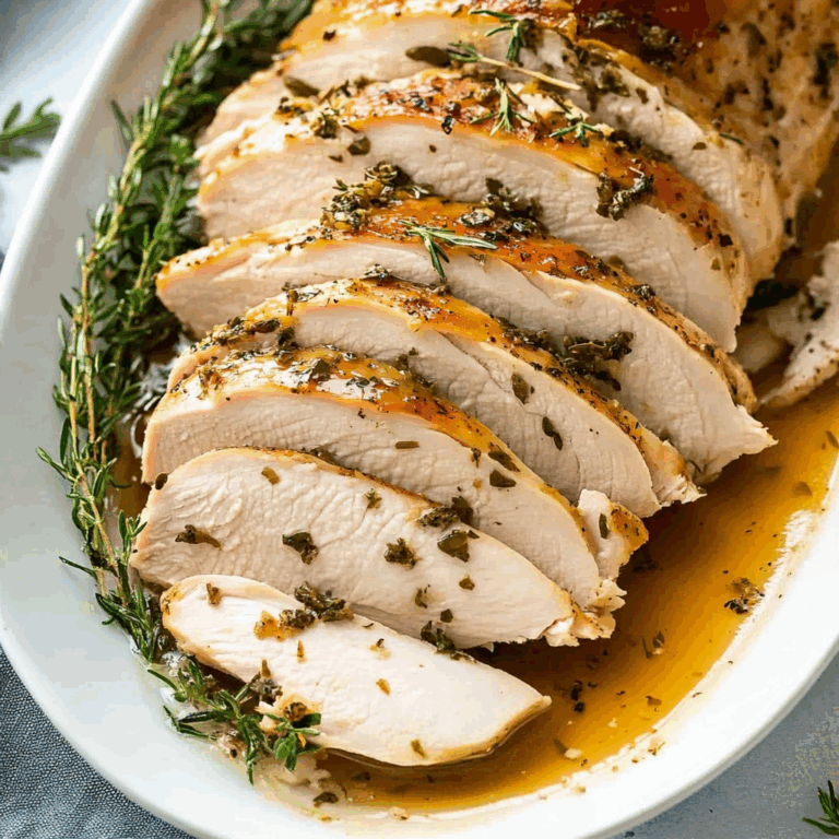 Garlic Herb Slow Cooker Turkey Breast