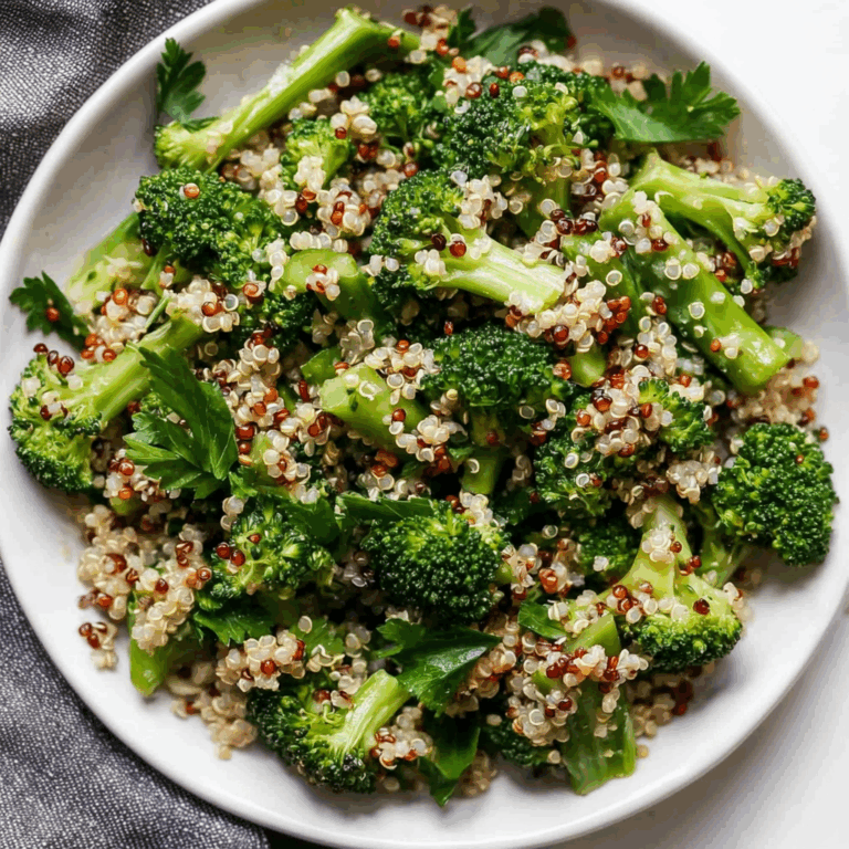 Roasted Broccoli Quinoa Salad