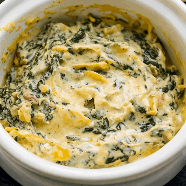 Slow Cooker Queso Spinach Dip