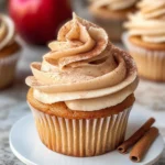 Apple Cider Cupcakes with Spiced Buttercream Frosting (gluten-free, whole grain)