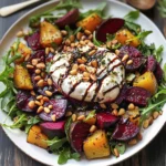 Beet and Burrata Salad with Pine Nuts