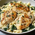 Boursin Orzo with Chicken