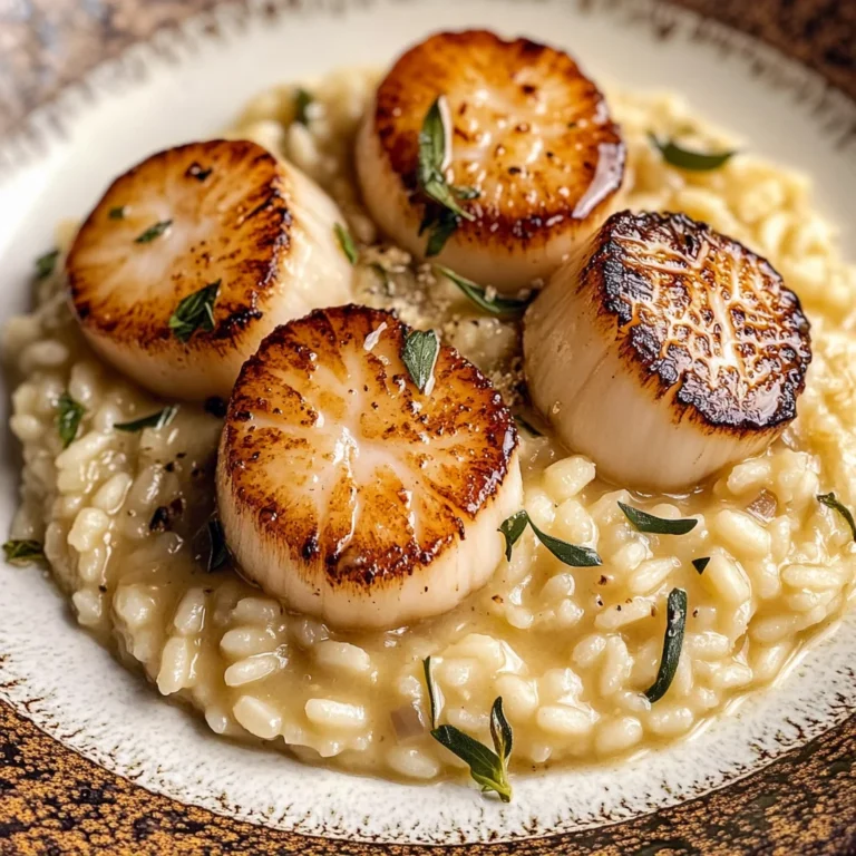 Brown Butter Scallops with Parmesan Risotto: A Luxurious Culinary Delight