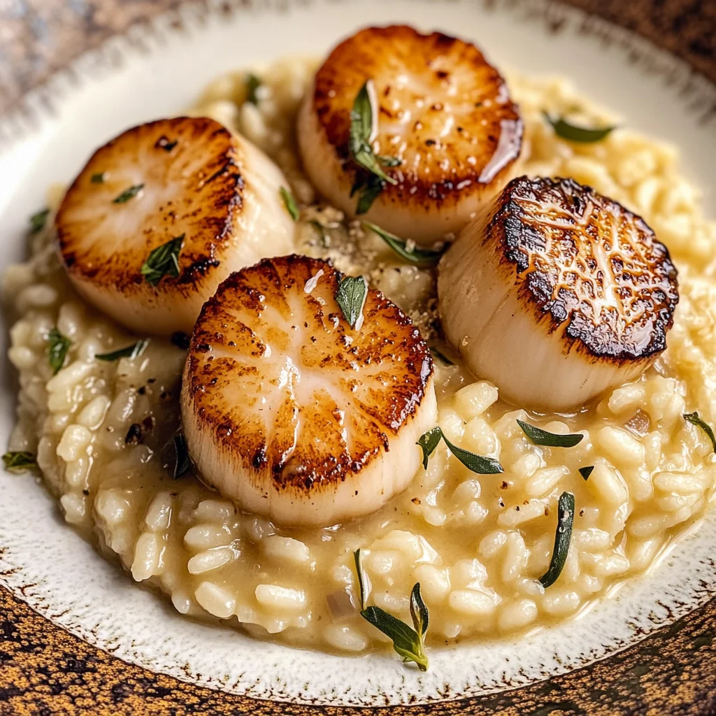 Brown Butter Scallops with Parmesan Risotto: A Luxurious Culinary Delight