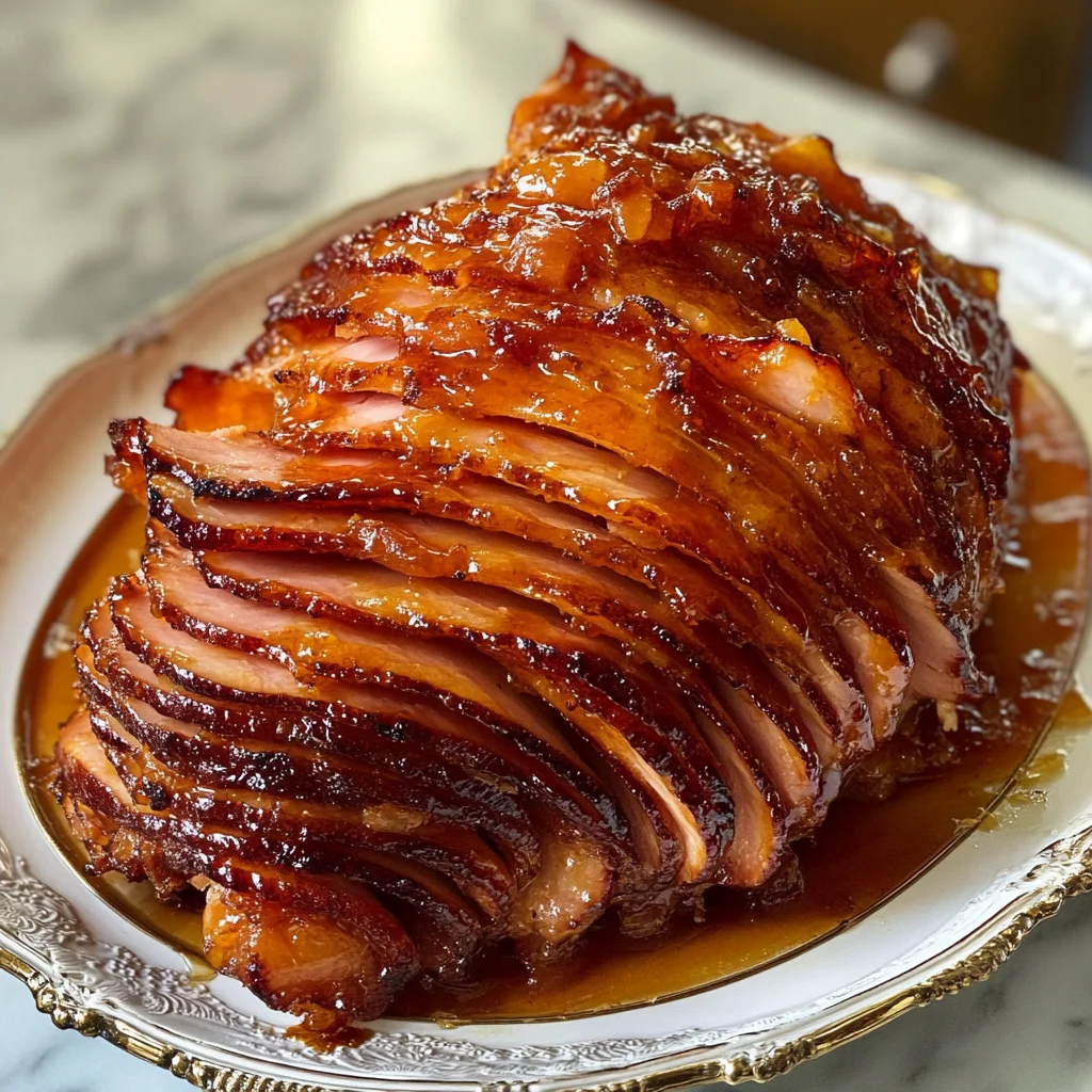 Brown Sugar Honey Glazed Spiral Ham
