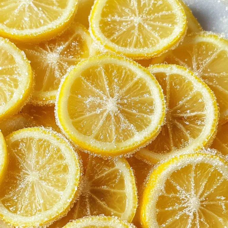 Candied Lemon Slices