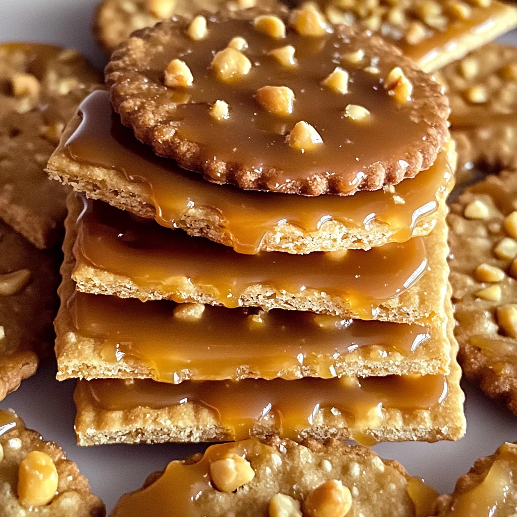 Caramel Peanut Ritz Cracker Treats