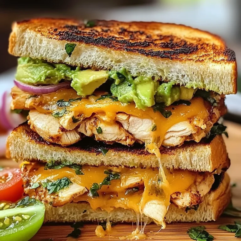 Chicken Avocado Melt Sandwich