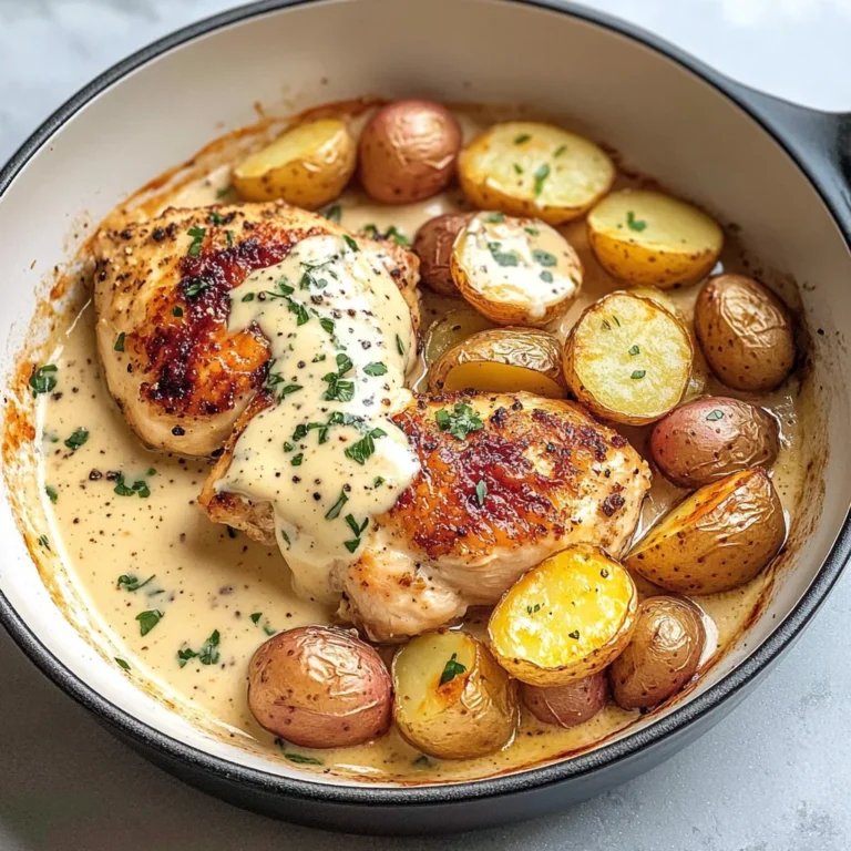 Chicken and Potatoes with Dijon Cream Sauce
