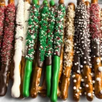 Christmas Pretzel Rods Recipe